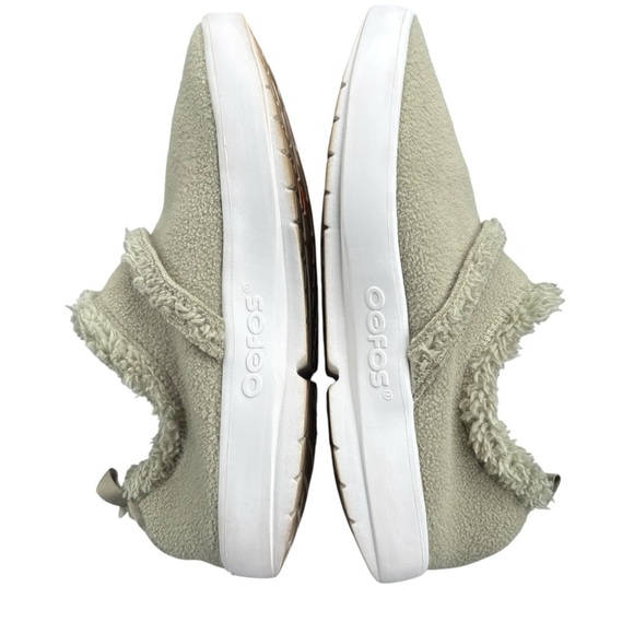 OOFOS Women’s Vegan Fleece-Lined Ankle Booties in sage sz 10 - Picture 5 of 9